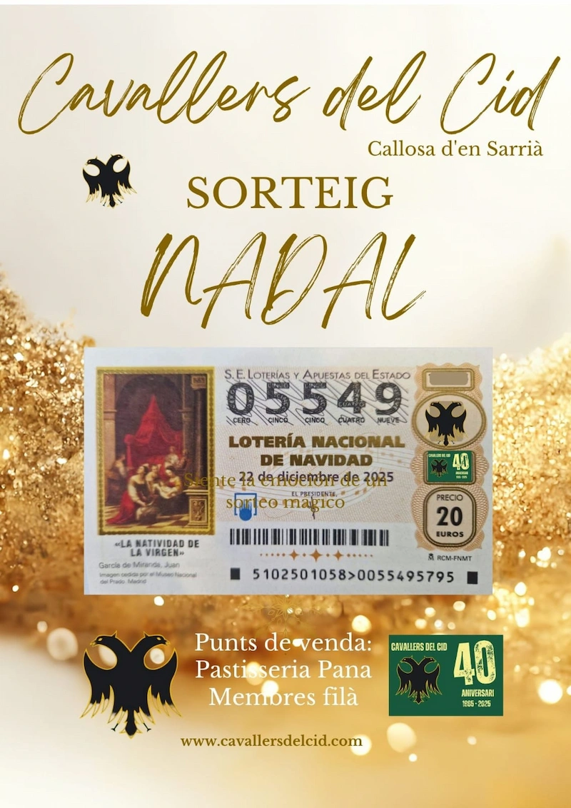 Butlleta de la loteria de Nadal número 05549